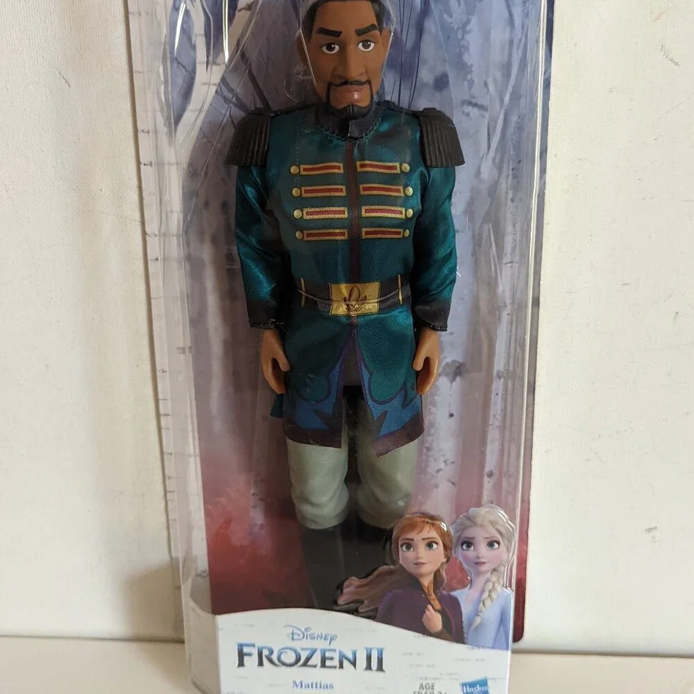 NWT Lieutenant Mattias Frozen II Black Action Fashion Figure Disney Film Hasbro